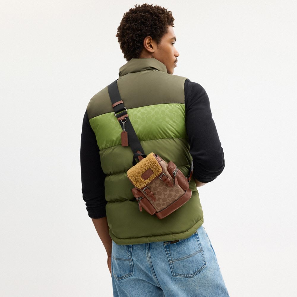 COACH®,Sprint Sling Pack In Signature Canvas,,Detail View