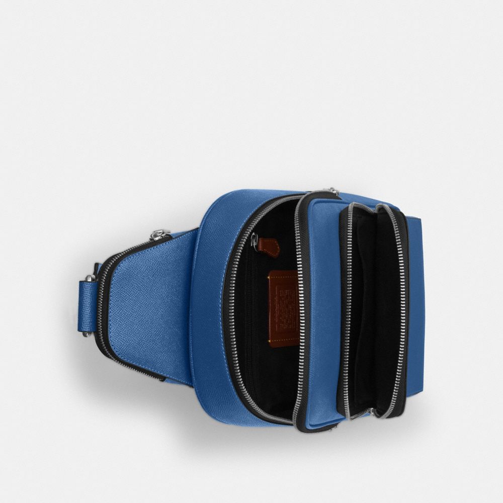 COACH®,Argent/Vrai Bleu,Inside View,Top View