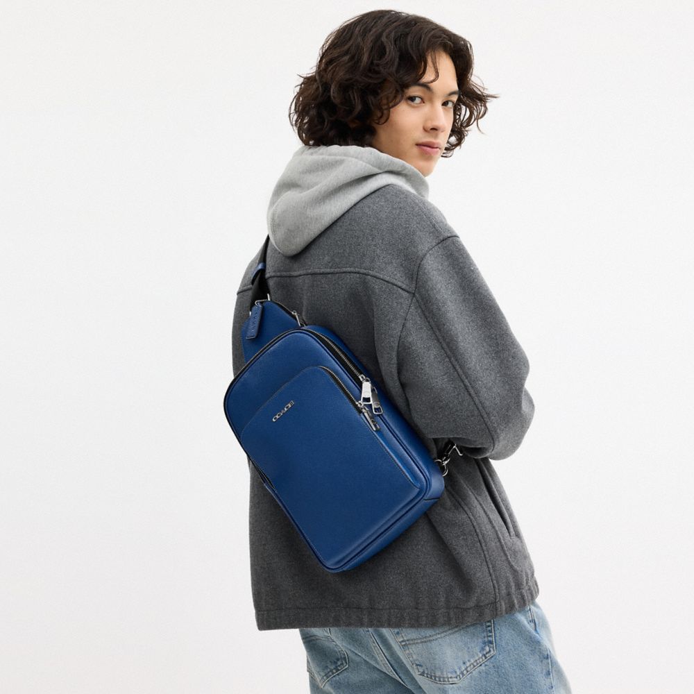 COACH®,Argent/Vrai Bleu,Detail View