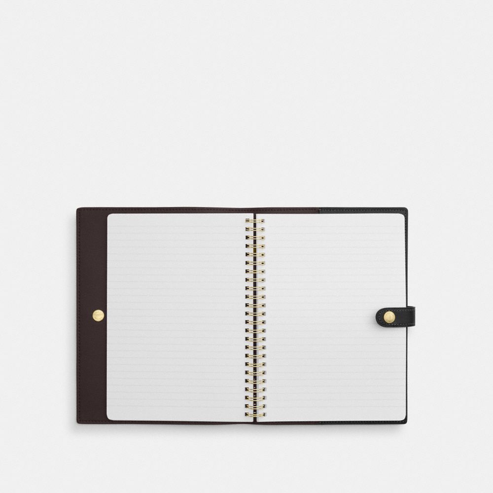 COACH®,Notebook With Cherry Print,,Inside View,Top View