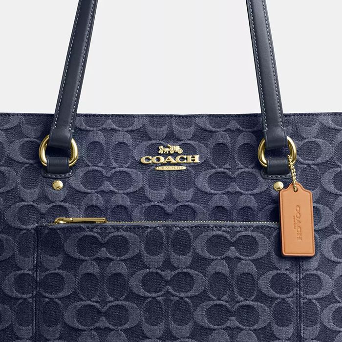 COACH® Outlet | Station Tote Bag In Signature Denim