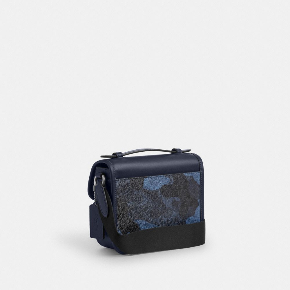 COACH®,Racer Crossbody Bag In Signature Camo Print,Multi Color,Angle View