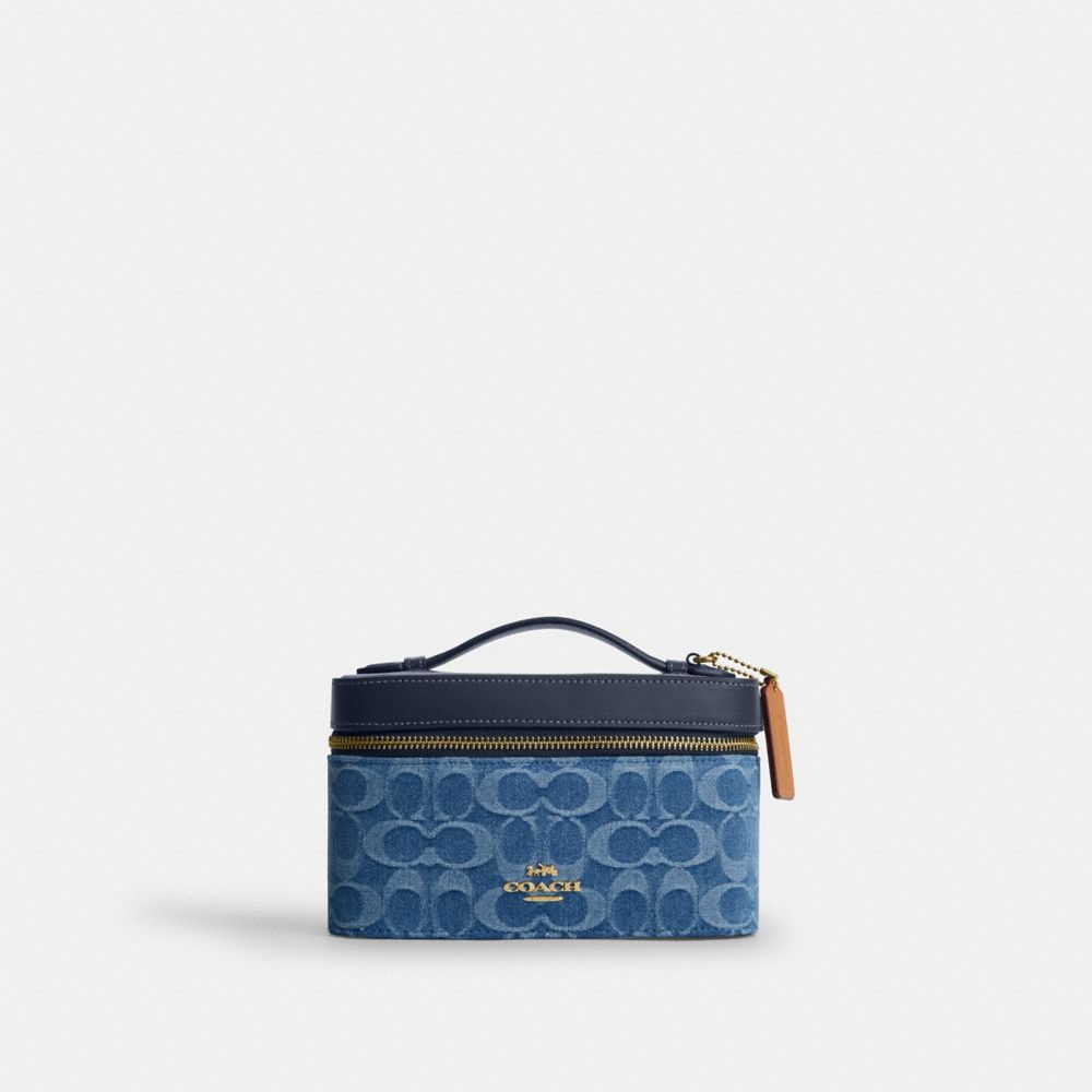 COACH®,Denim,Or/Indigo,Front View
