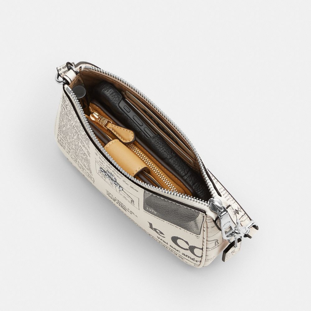 COACH®,Nolita 19 With Newspaper Print,,Inside View,Top View