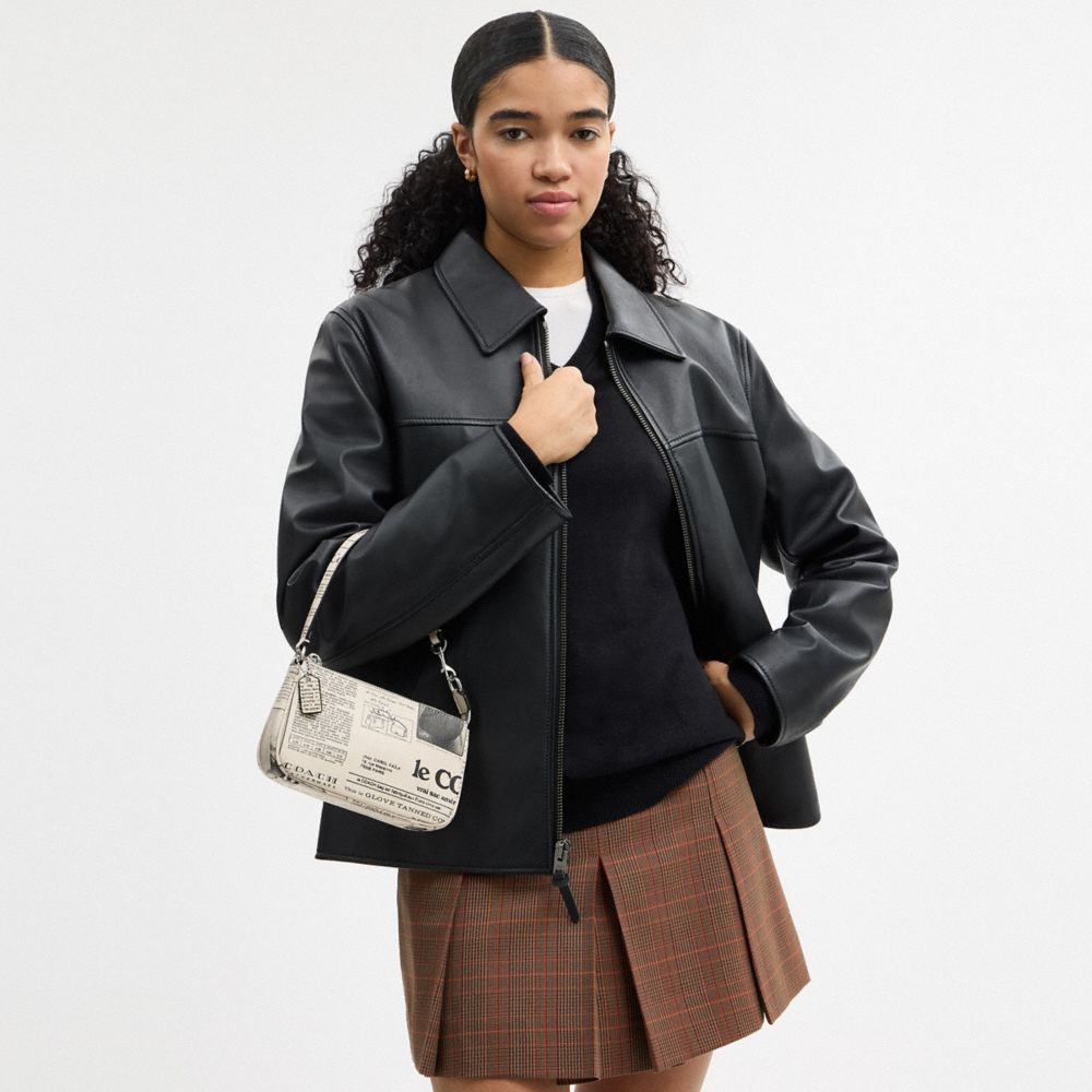 COACH®,NOLITA 19 AVEC IMPRIMÉ JOURNAL,Argenté,Detail View