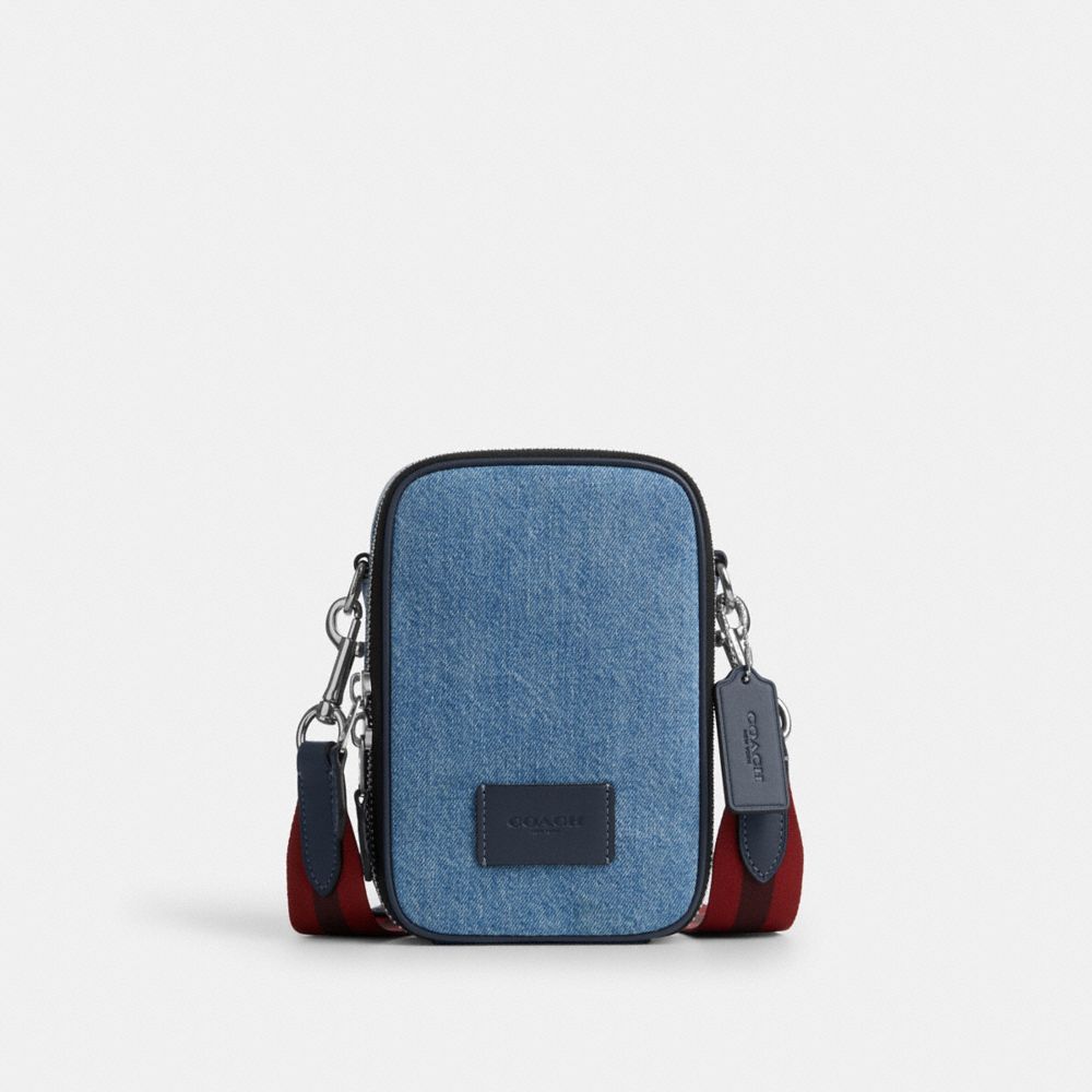 COACH®,Argent/Indigo,Front View