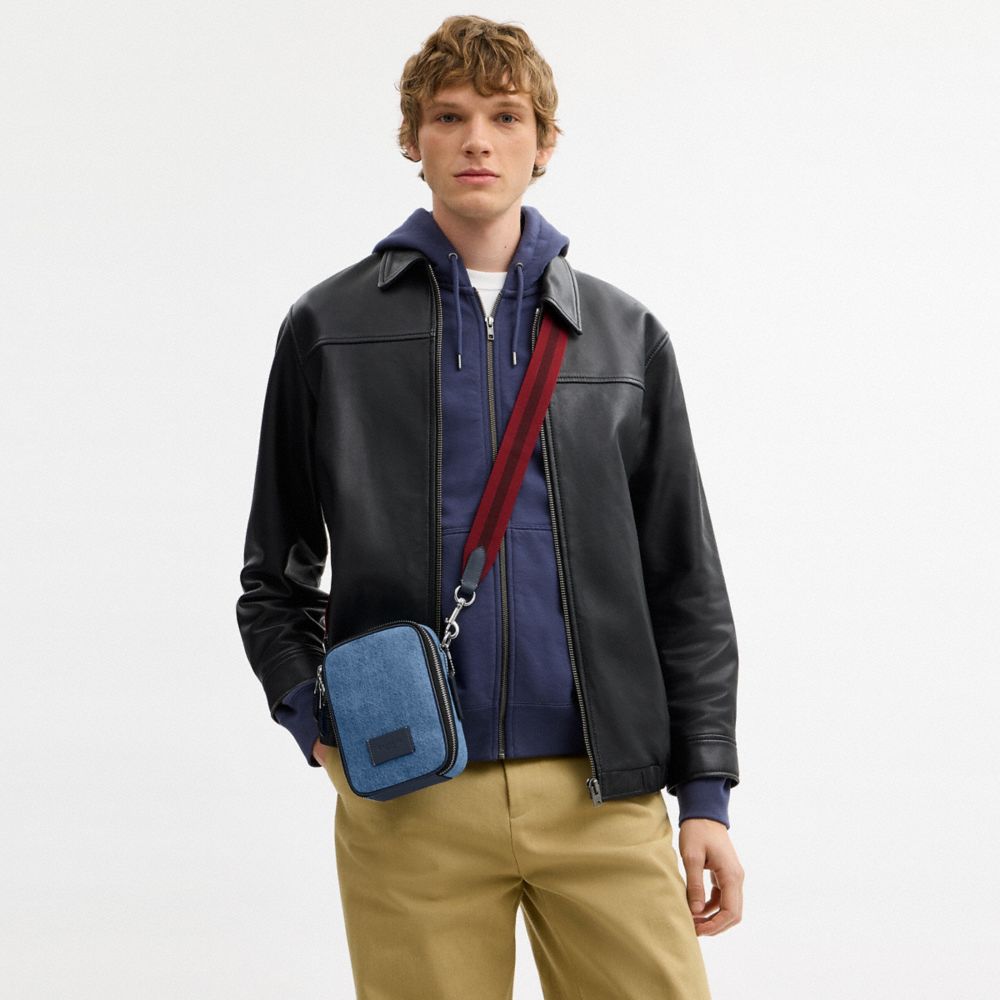 COACH®,Argent/Indigo,Detail View