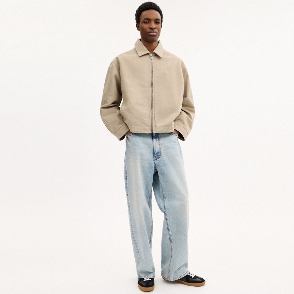 COACH®,Zip Up Blouson Jacket,,Scale View