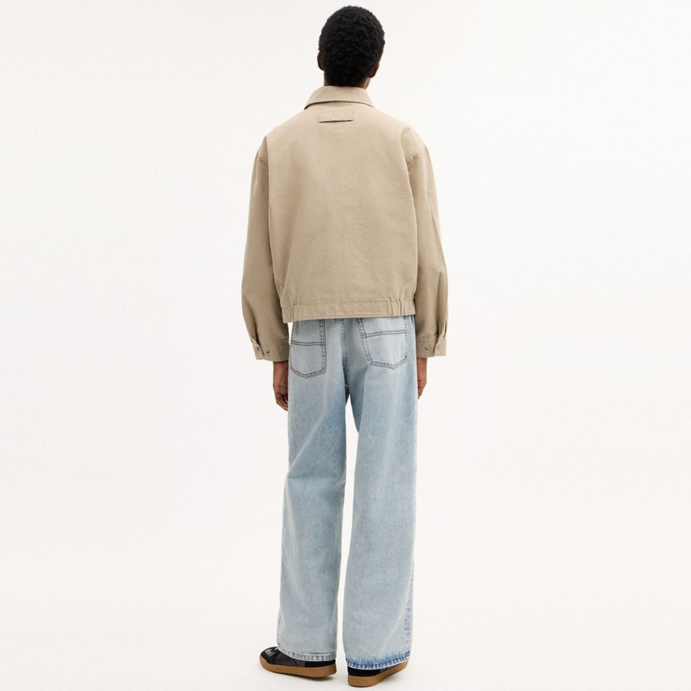 COACH®,Zip Up Blouson Jacket,,Scale View