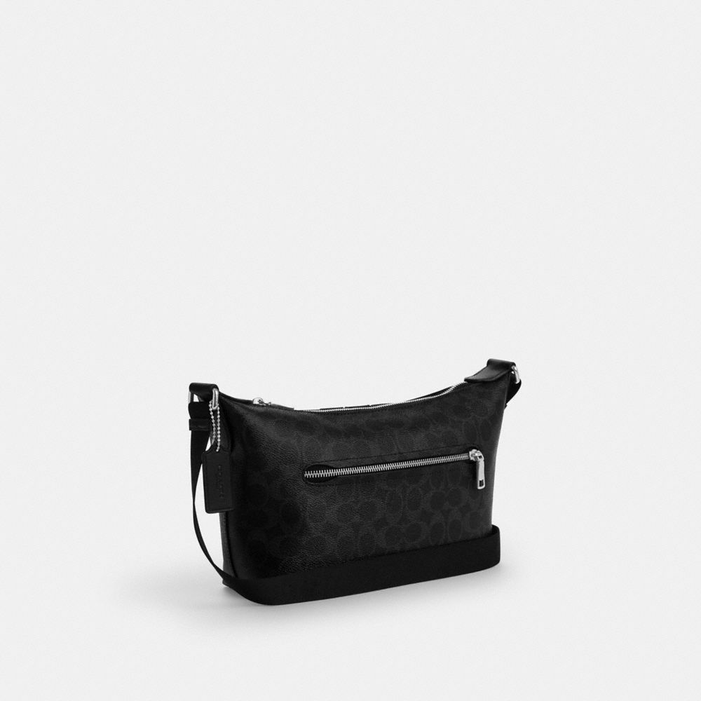 COACH®,Argenté/Noir Multi,Angle View