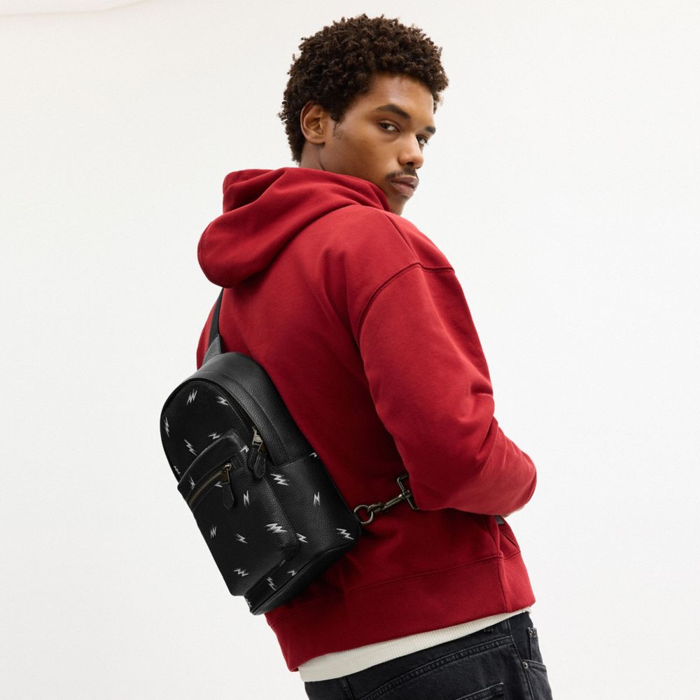 COACH®,West Pack With Lightning Bolt Print,,Detail View