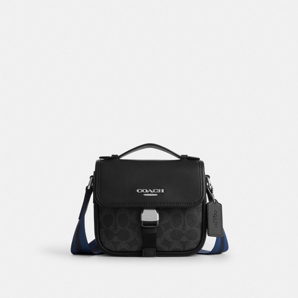 COACH®,Argenté/Noir Multi,Front View
