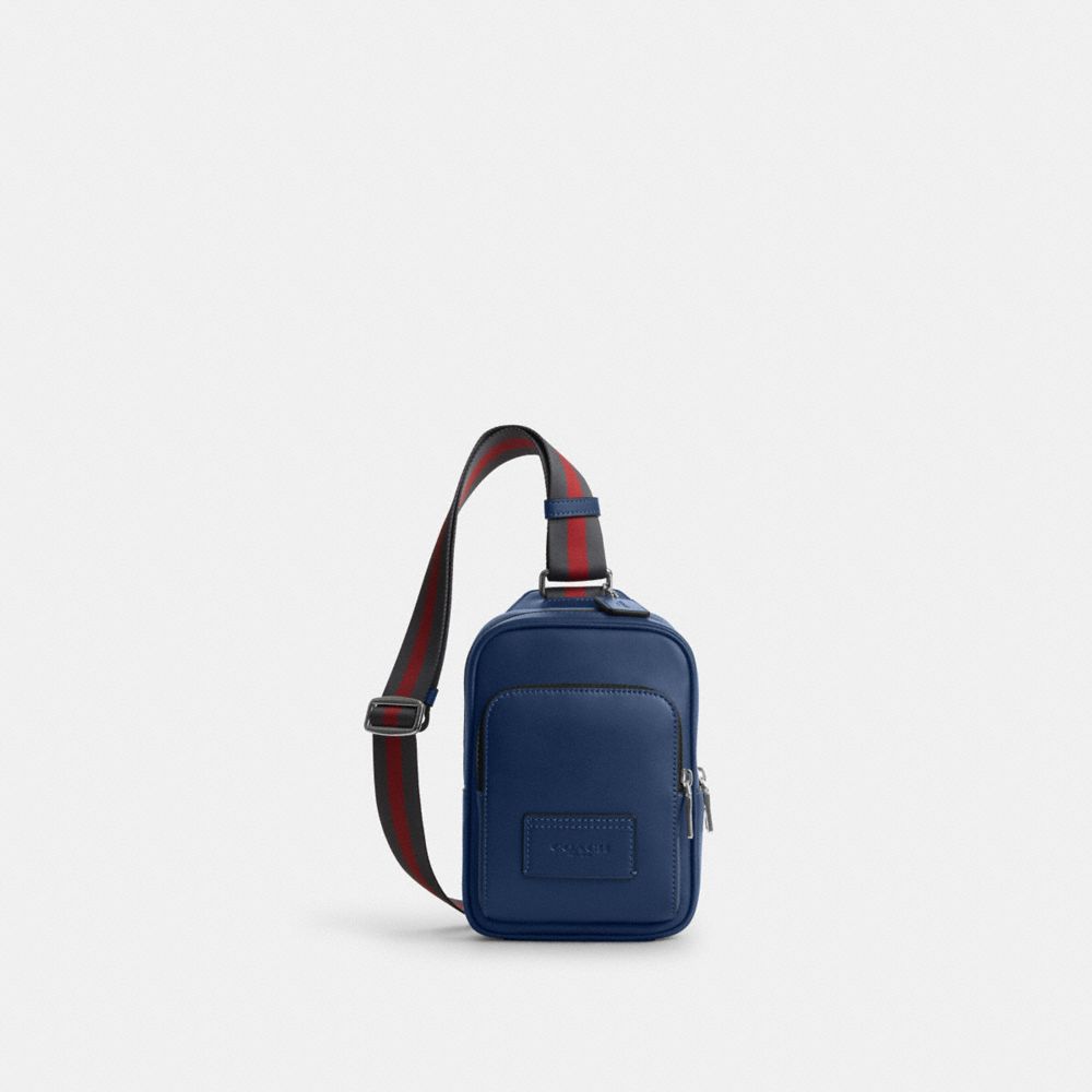 COACH®,Argent/Bleu Profond Multi,Front View