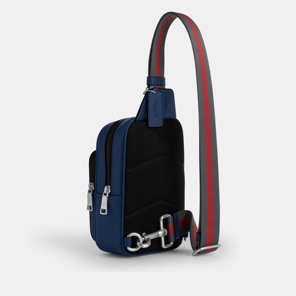 COACH®,Argent/Bleu Profond Multi,Angle View