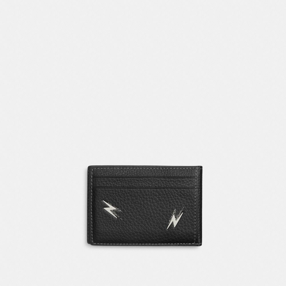 COACH®,Compact Billfold With Lightning Bolt Print,,Back View