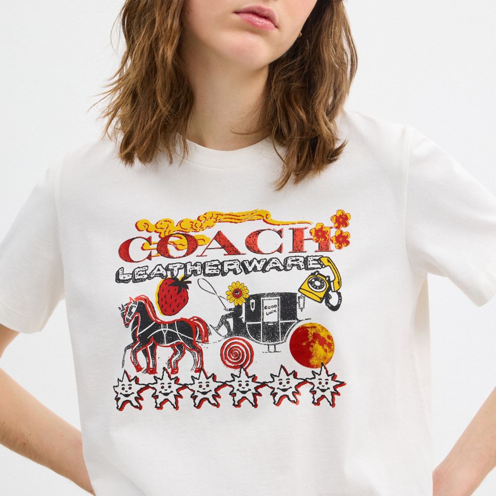ニュー イヤー ホース アンド キャリッジ クラシック Tシャツ 2