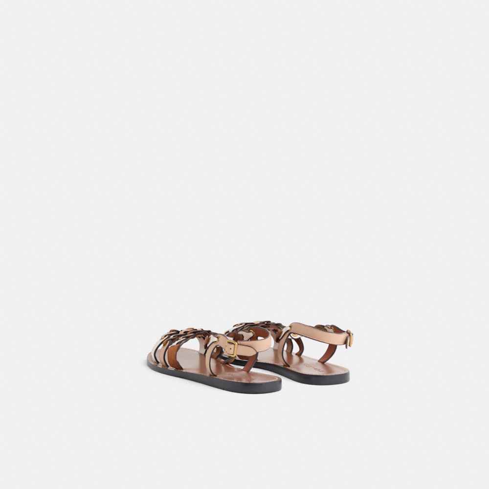 COACH RESTORED SANDAL WITH COACH LINK 