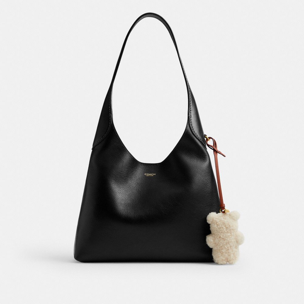 Coach Bear Puffy Bag Charm In Shearling