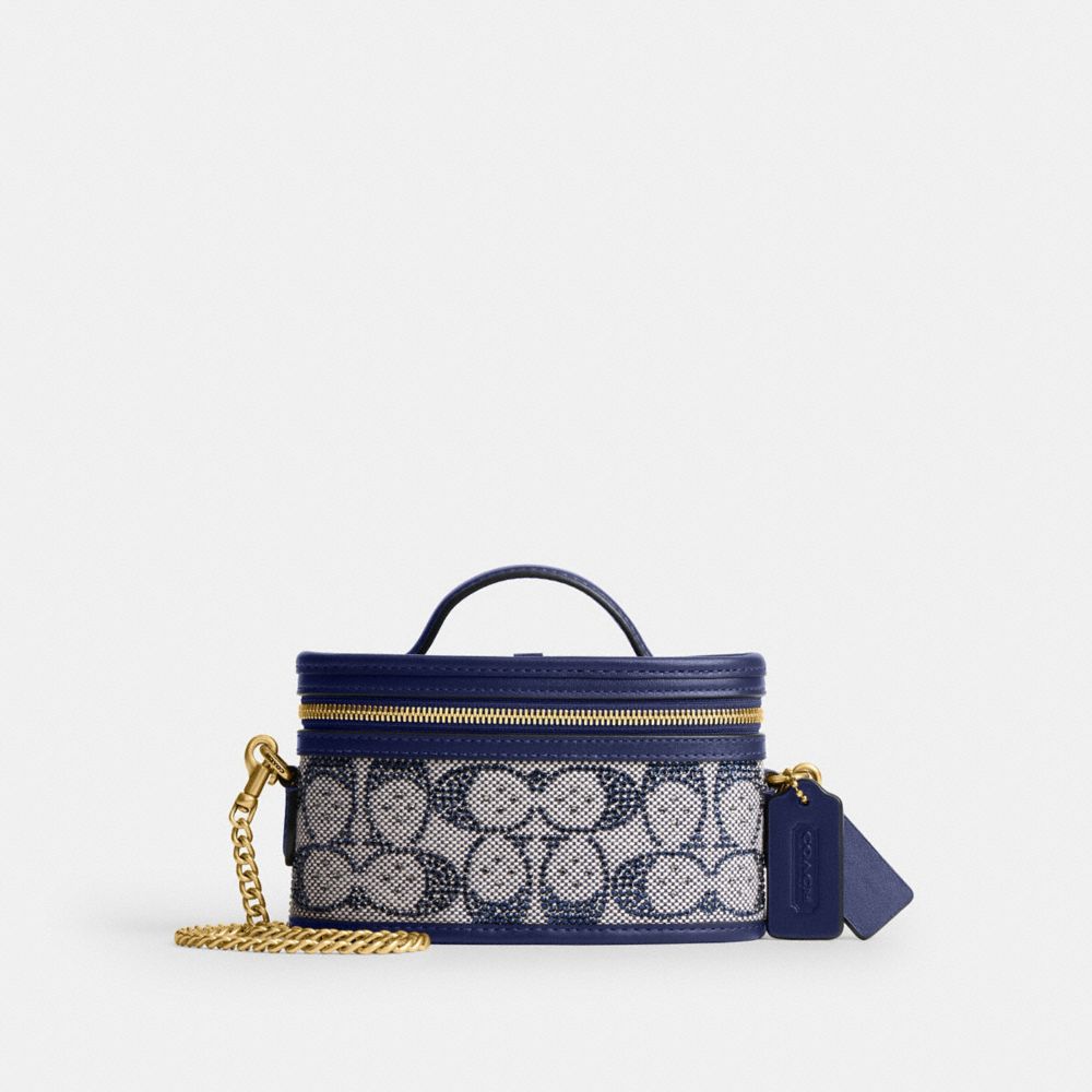 COACH® CZ | Trail Bag 15 In Crystal Signature Jacquard