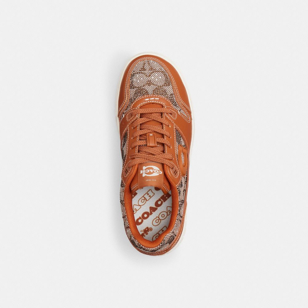 Coach Soho Sneaker In Crystal Signature Jacquard — фото 3