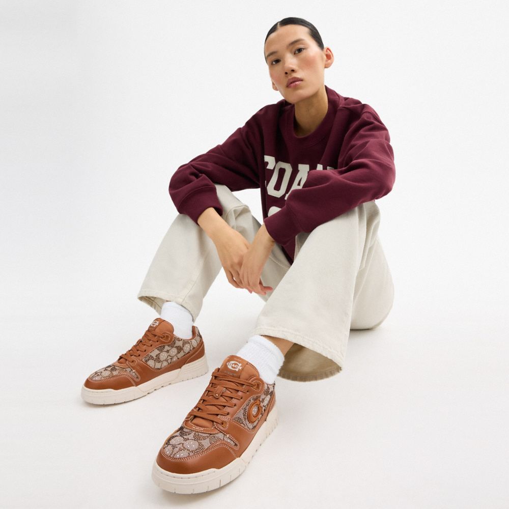Coach Soho Sneaker In Crystal Signature Jacquard — фото 5