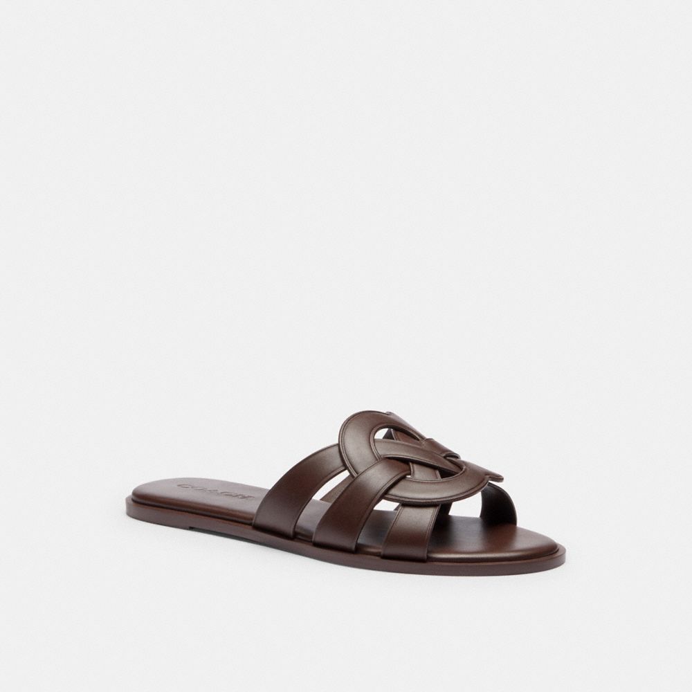 COACH®,Lena Slide Sandal,,Front View