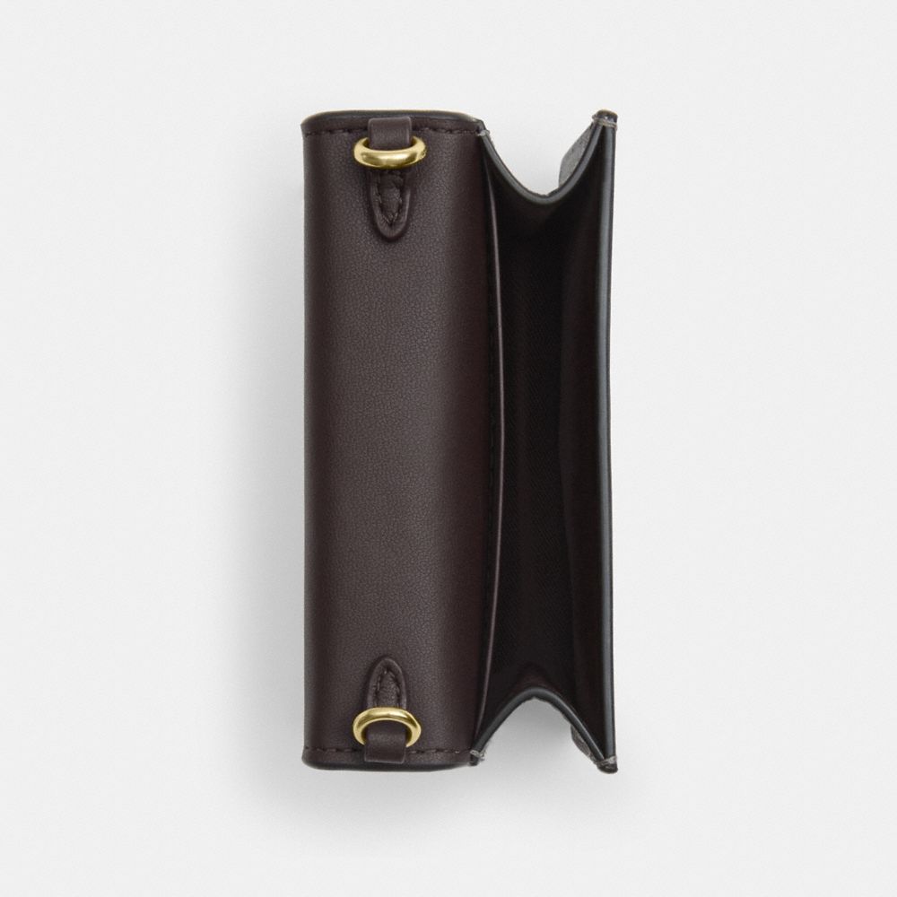 COACH®,Mini Wallet On A Chain With Cherry Print,,Inside View,Top View