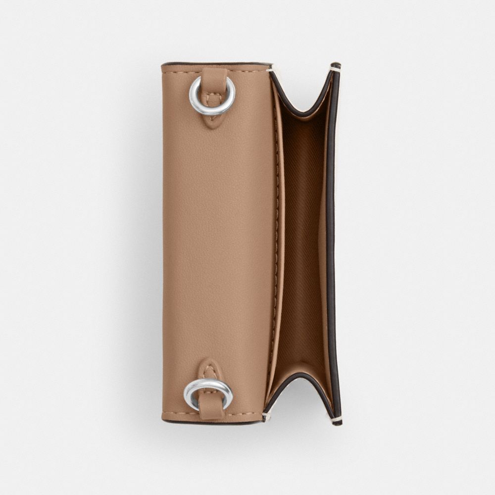 COACH®,Mini Wallet On A Chain With Cherry Print,,Inside View,Top View