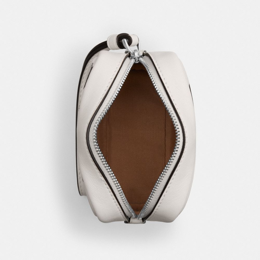 COACH®,Pouch Wristlet With Cherry Print,,Inside View,Top View