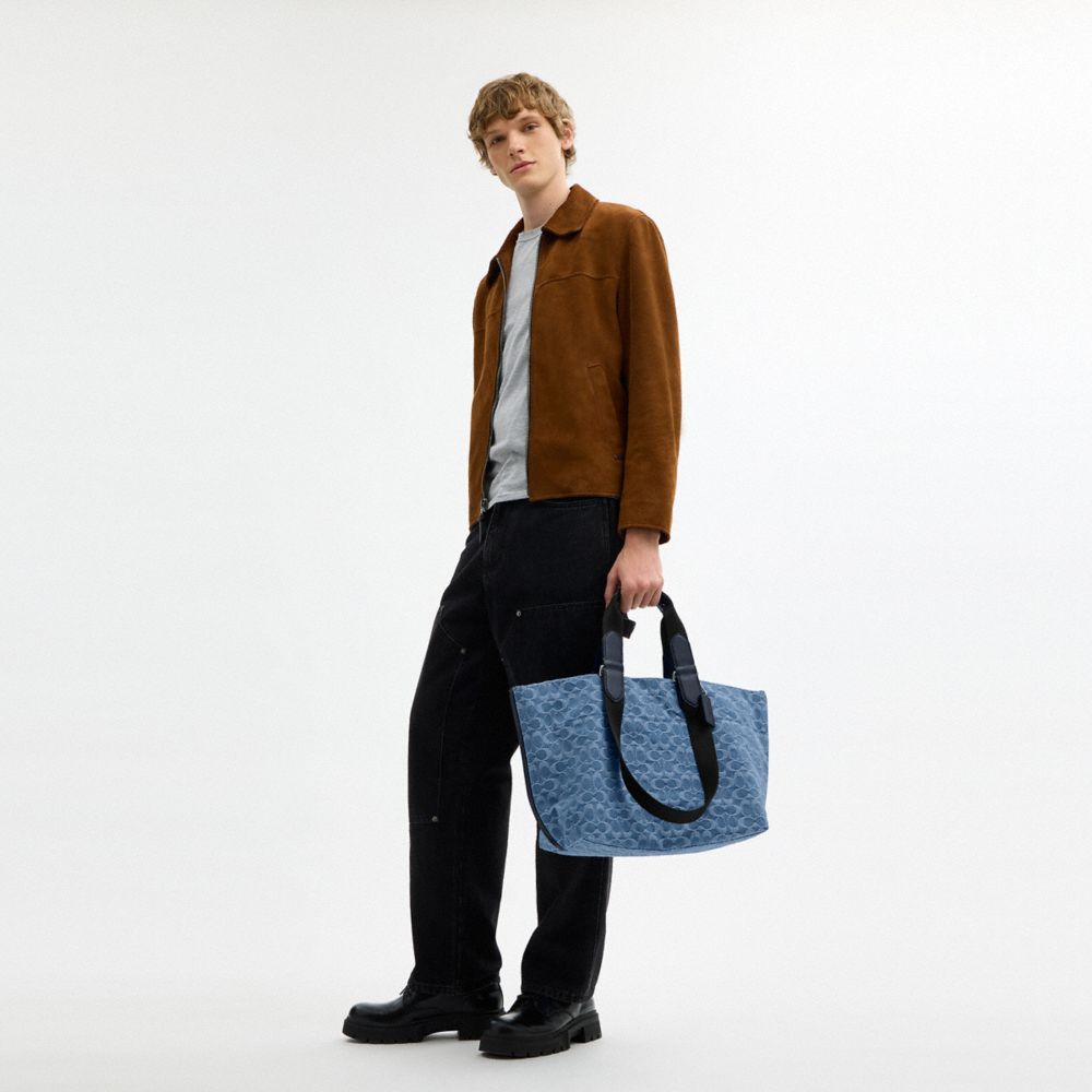 COACH®,Denim,Argenté/Denim,Detail View