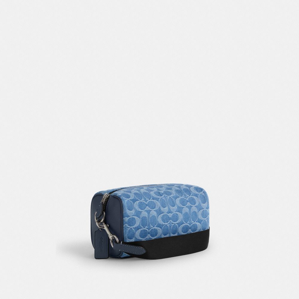 COACH®,アクセル クロスボディ バッグ・シグネチャー デニム,斜め掛け&ボディバッグ,ｼﾙﾊﾞｰ/ﾃﾞﾆﾑ