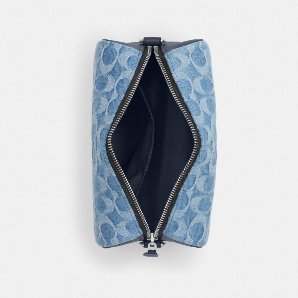 COACH®,アクセル クロスボディ バッグ・シグネチャー デニム,斜め掛け&ボディバッグ,ｼﾙﾊﾞｰ/ﾃﾞﾆﾑ