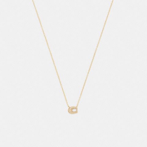 Coach Pavé C Necklace