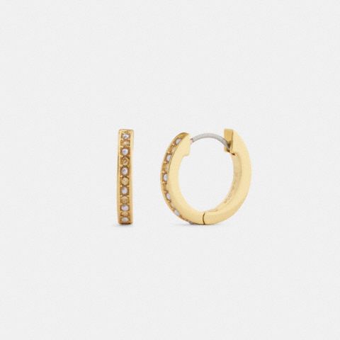 Coach Pearl Huggie Earrings