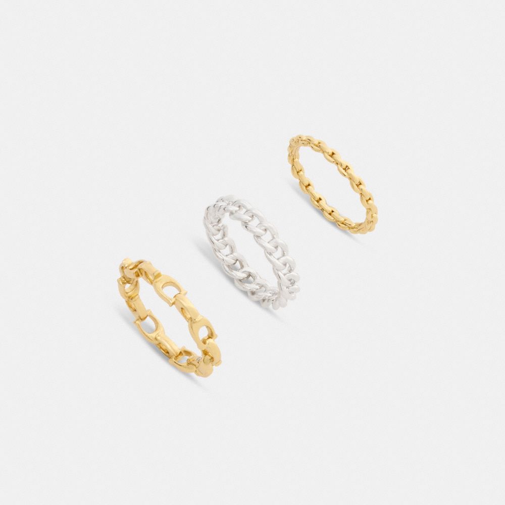 Coach Linked C Ring Set — фото 2