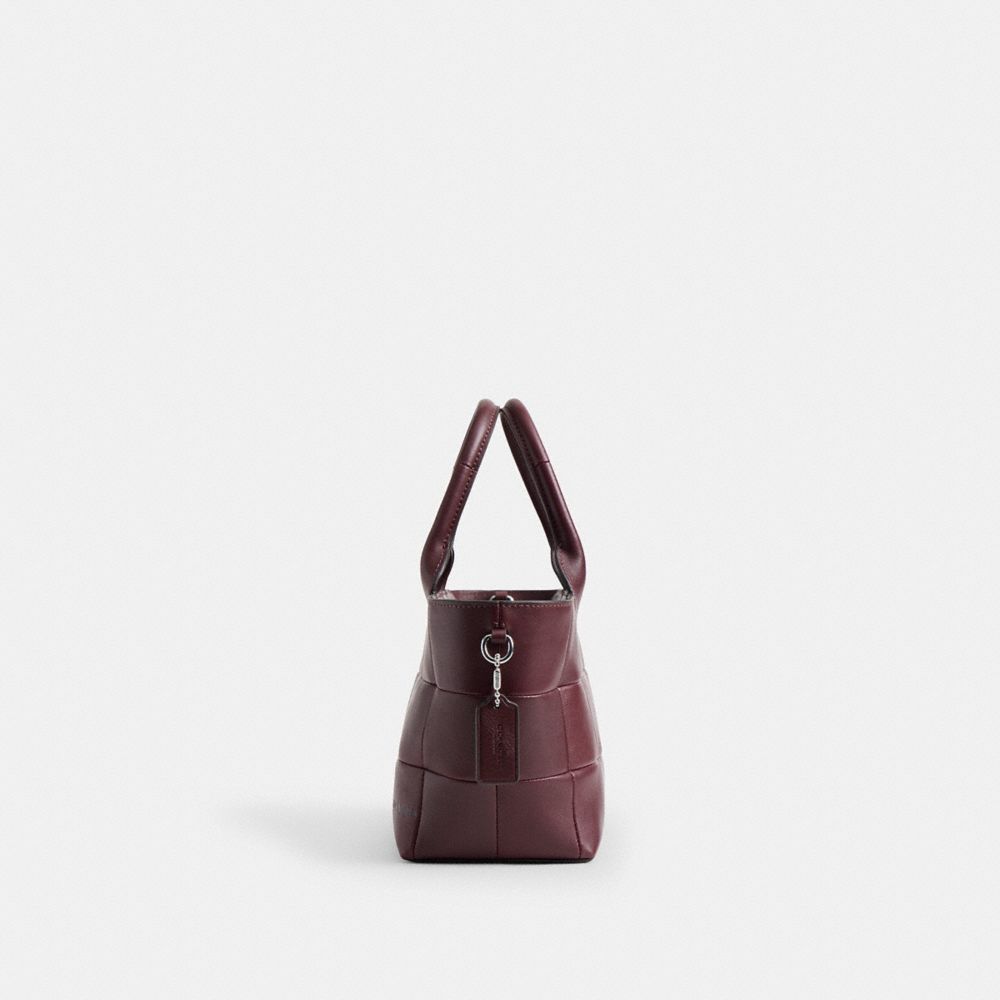 COACH®,Alter/Ego Small Tote Bag In Upcrafted Leather,Lining Recycled Polyester,Recycled Polyester,Leather,Tote,Lined,Casual,Maroon,Group View