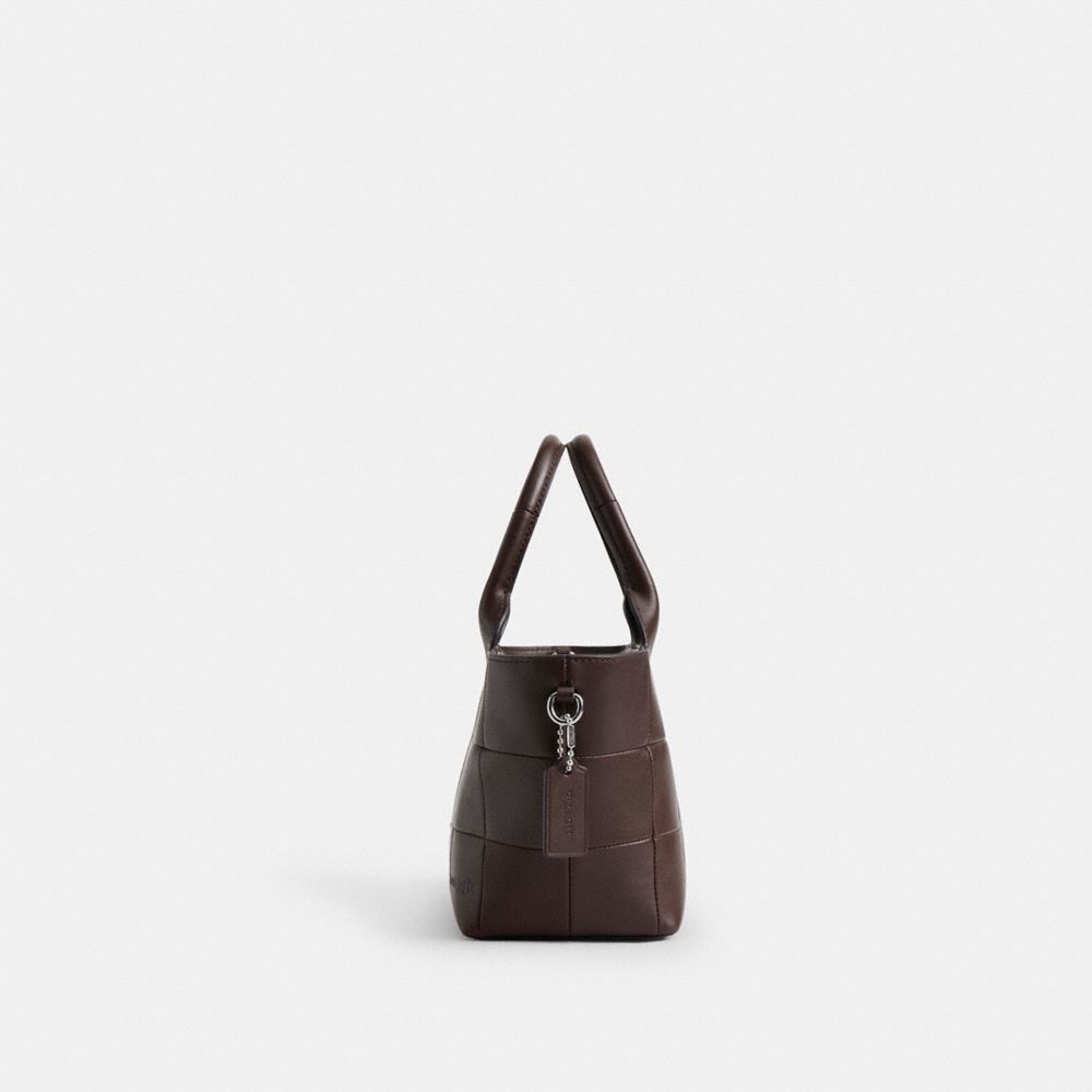COACH®,Alter/Ego Small Tote Bag In Upcrafted Leather,Lining Recycled Polyester,Recycled Polyester,Leather,Tote,Lined,Casual,Brown,Group View