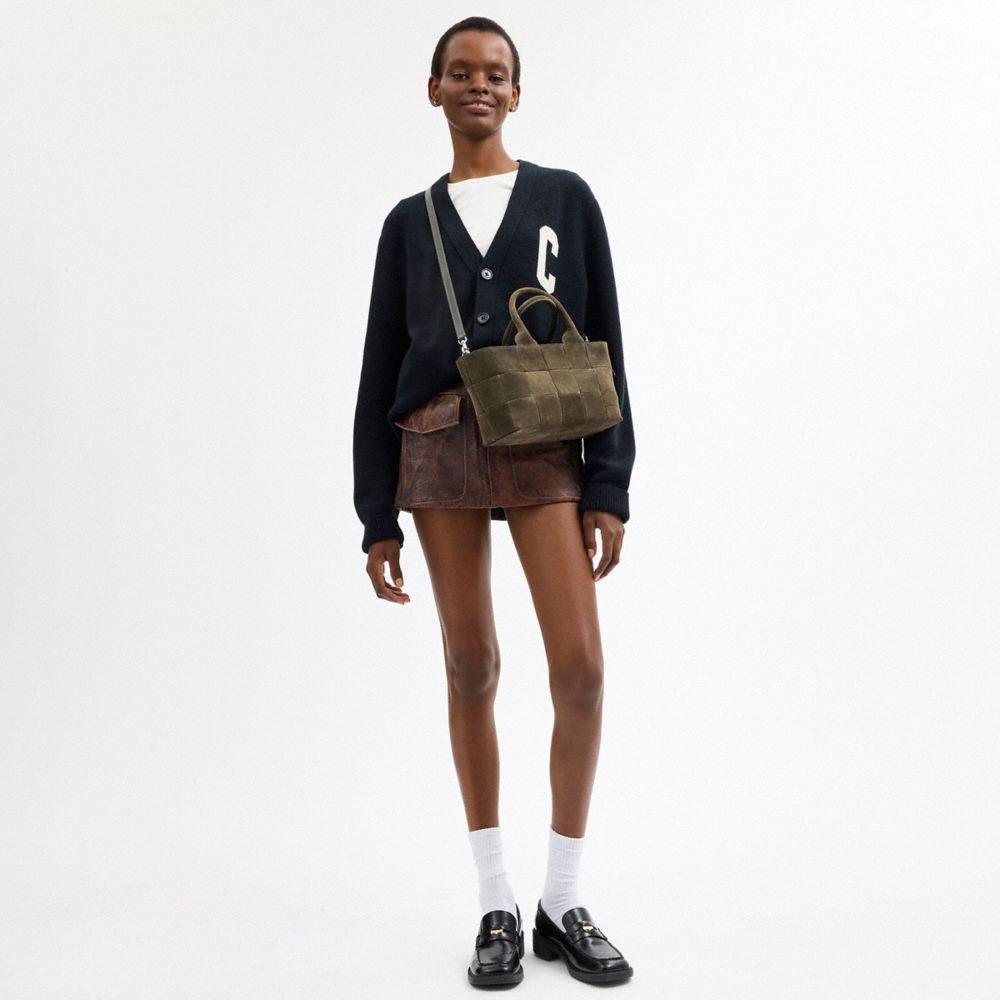 COACH®,Alter/Ego Small Tote Bag In Upcrafted Suede,,Detail View