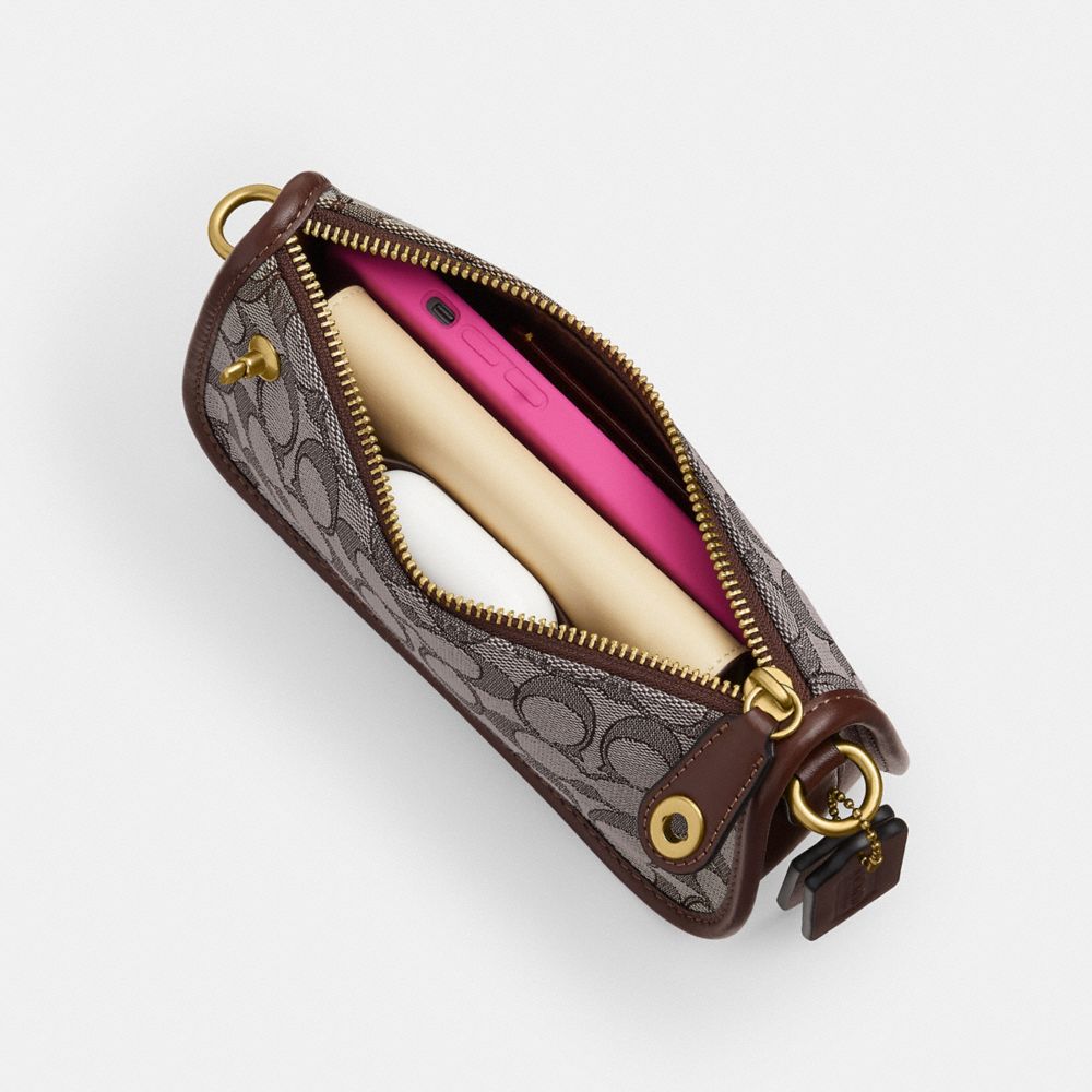 Coach Swinger Bag 20 With Chain In Signature Jacquard In Multi