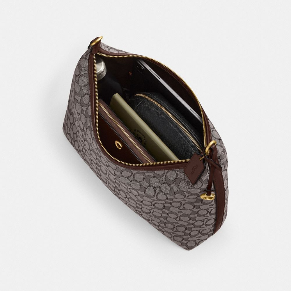 Женские сумки Coach Juliet Shoulder Bag 38 In Signature Jacquard — фото 4