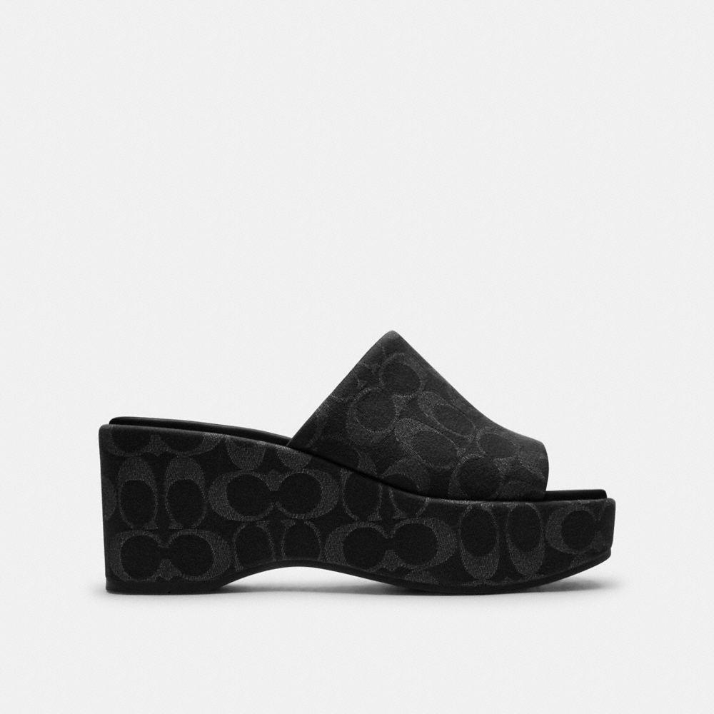 COACH®,Denim,Noir,Angle View