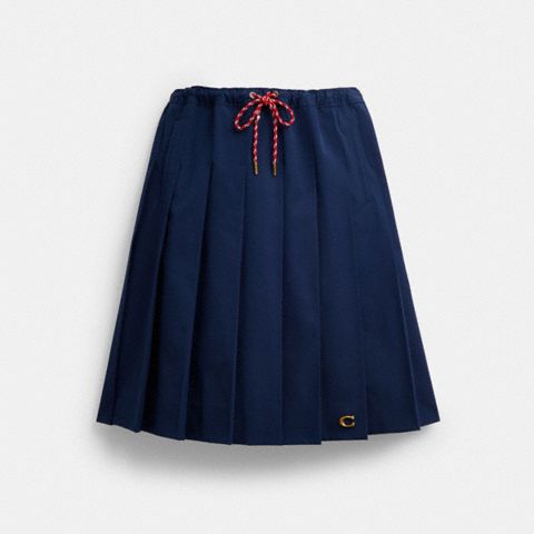 Coach Sporty Pleated Midi Skirt
