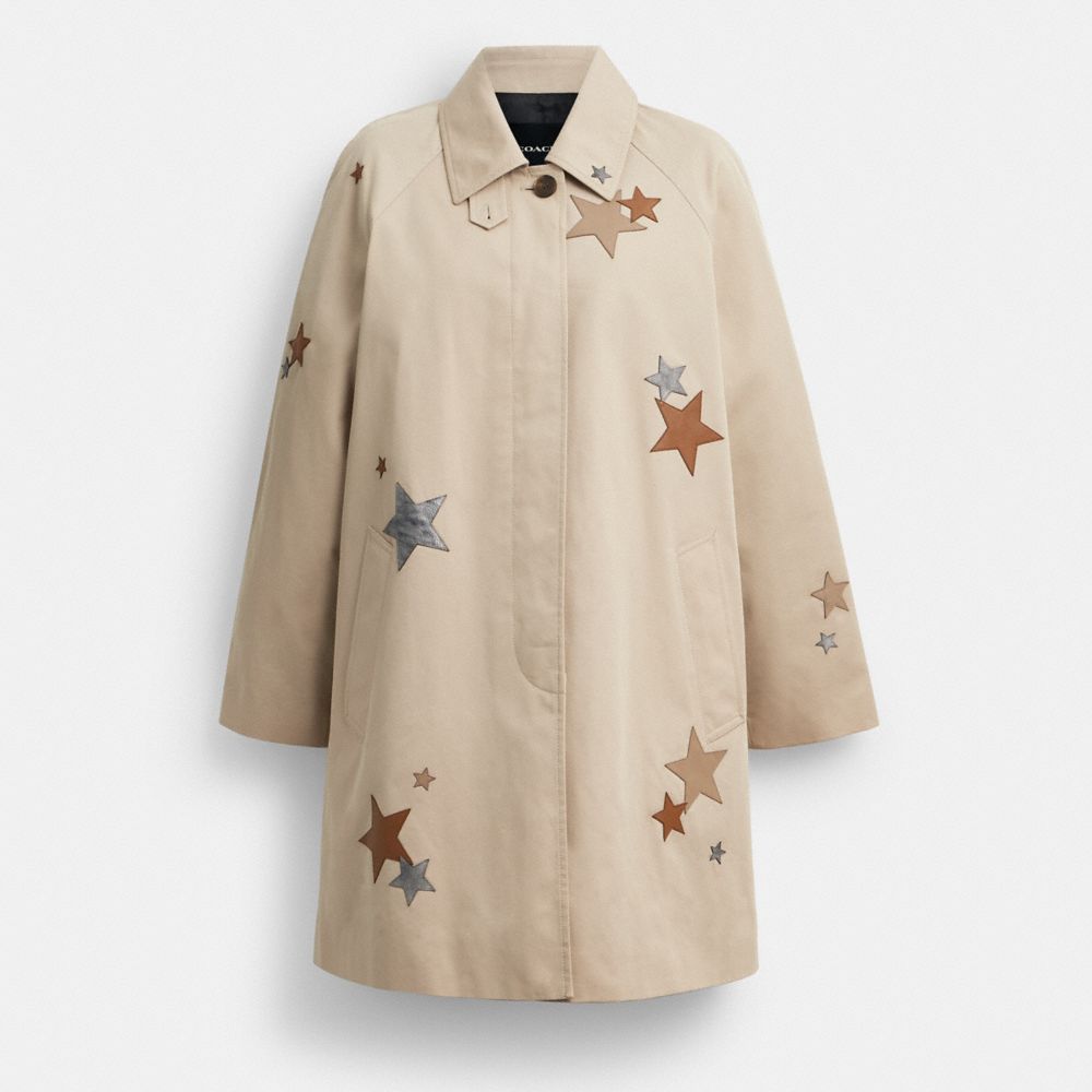 COACH&reg;,Applique Balmacaan,,Front View