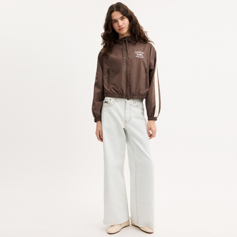 COACH®,Colorblock Windbreaker In Recycled Polyester,,Scale View