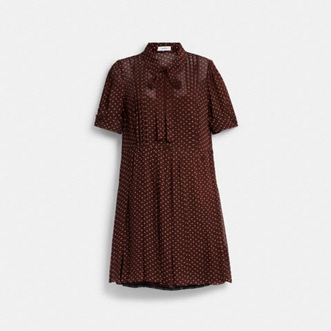 Женские платья Coach Printed Shirt Dress