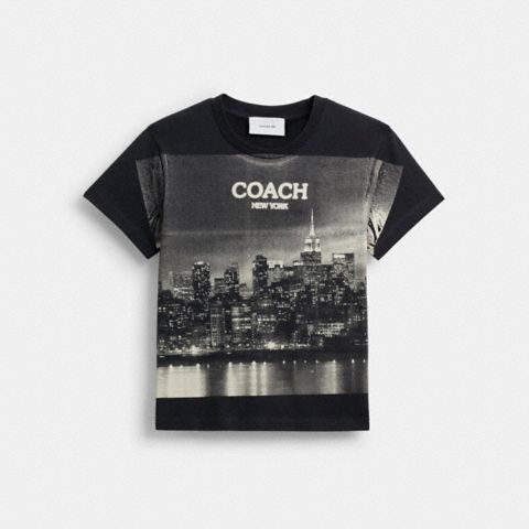 Женские футболки Coach Postcard 90's Fit T-Shirt