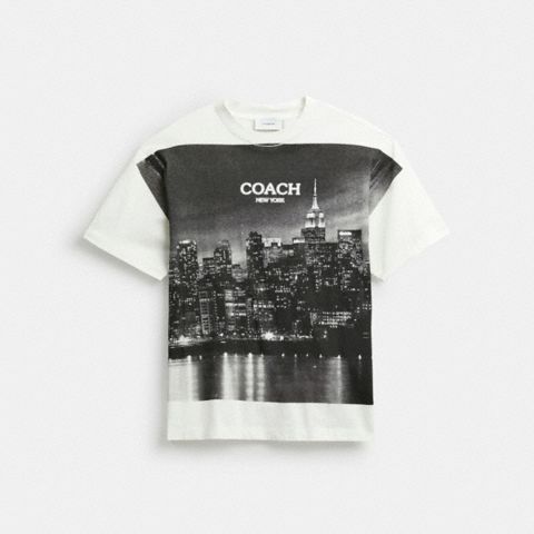 Женские футболки Coach Postcard Relaxed T-Shirt