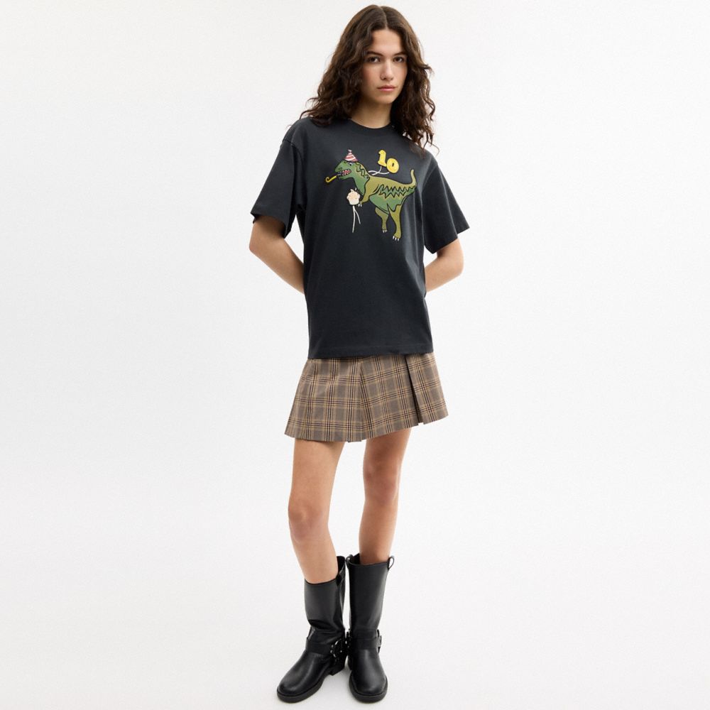 Женские футболки Coach Rexy 10th Birthday Relaxed T-Shirt In Organic Cotton — фото 2