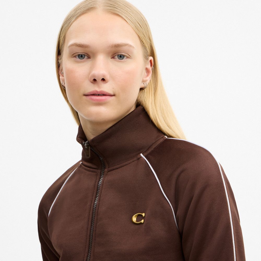 Женские куртки Coach Full Zip Track Jacket — фото 4