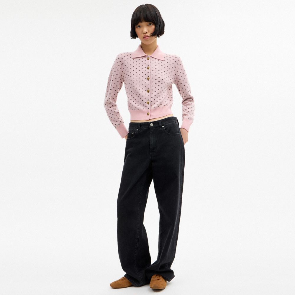 Coach Shrunken Heart Cardigan — фото 2